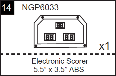 Replacement Part NGP6033 Electronic Scorer