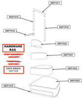 Replacement Part NEP1009 Deck Brace Hardware Bag C