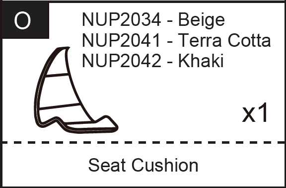 Replacement Part NUP20xx Seat Cushion