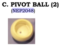 Replacement Part NEP2048 Pivot Ball (Pair of 2)