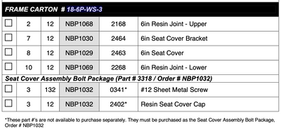 Replacement Part PC5009 Complete Box 18-6P-WS-3