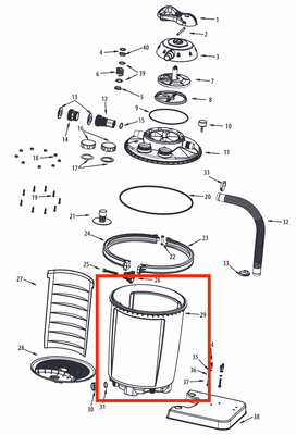 Replacement Part NEP4280 Filter Tank