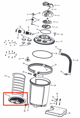 Replacement Part NEP4277 Tank Bottom Strainer