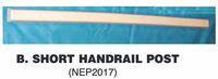 Replacement Part NEP2017 Short Handrail Post