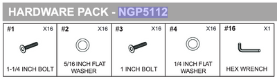 Replacement Part NGP5112 Hardware Pack