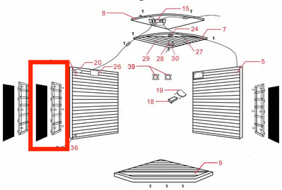 Replacement Part SAP2418 330 Watt Carbon Heater Panel 19X35