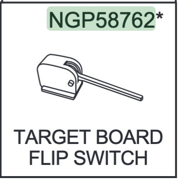 Replacement Part NGP58762 Target Board Flip Switch