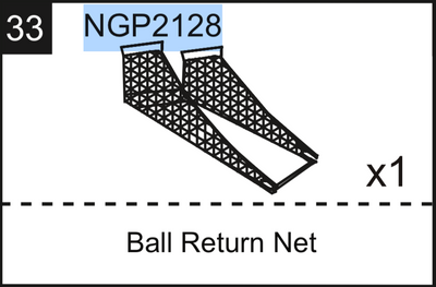 Replacement Part NGP2128 Ball Return Net