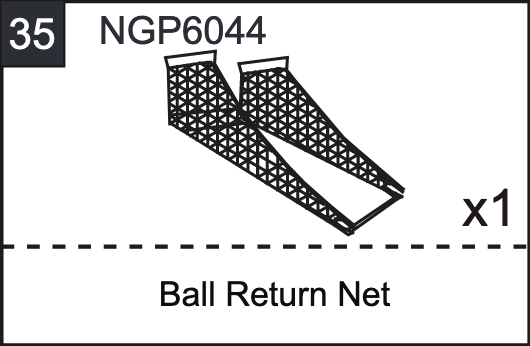 Replacement Part NGP6044 Ball Return Net