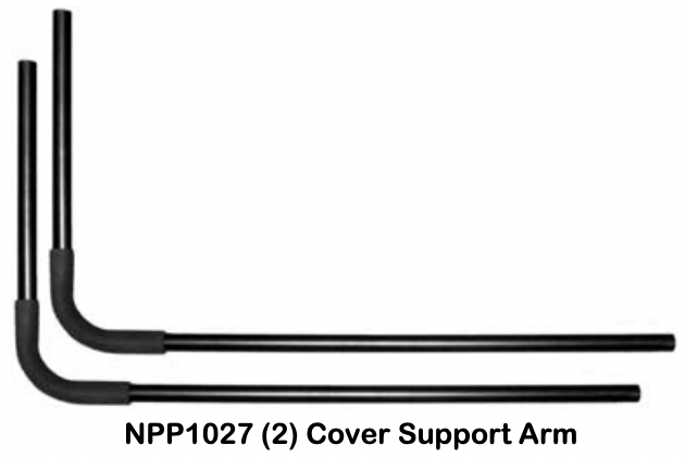 Replacement Part NPP1027 2 (TWO) Cover Support Arms