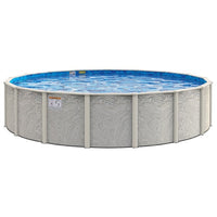 Silver Sands 54" Tall Steel Wall Resin Above Ground Pool Kit plus Starter Package