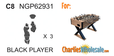 Replacement Part 3 (THREE) NGP62931 Black Players