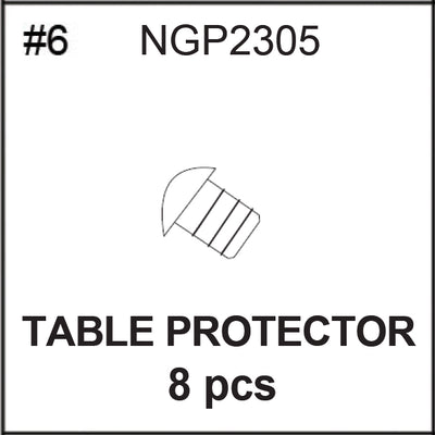Replacement Part NGP2305 Table Protectors (8 Pieces)