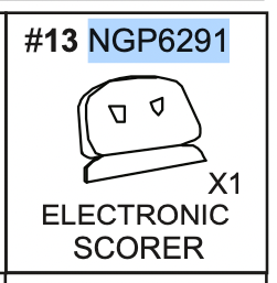 Replacement Part NGP6291 Electronic Scorer