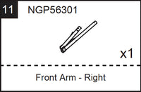 Replacement Part NGP56301 Front Arm - Right
