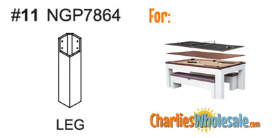 Replacement Part NGP7864 White Leg