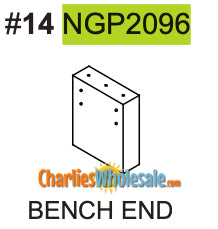 Replacement Part NGP2096 Bench End
