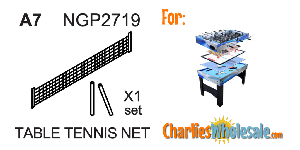 Replacement Part NGP2719 Table Tennis Net and Posts Set