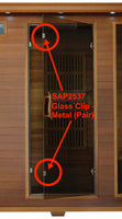 Replacement Part SAP2537 Glass Clip - Metal (Pair)