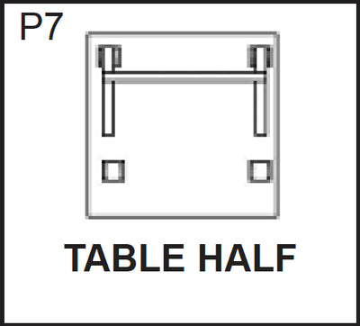 Replacement Part NGP5905 Table Half