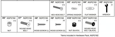 Replacement Part NGP2182 Hardware Pack