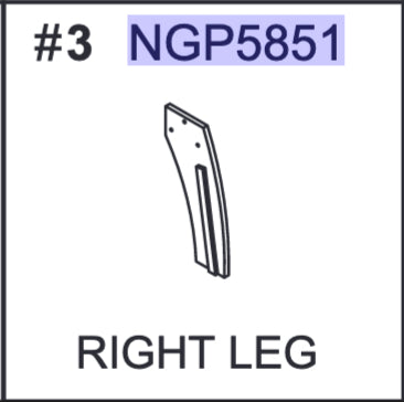 Replacement Part NGP5851 Right Leg