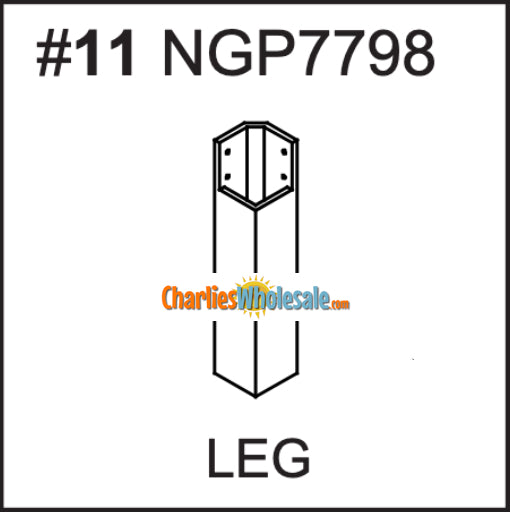 Replacement Part NGP7798 Leg