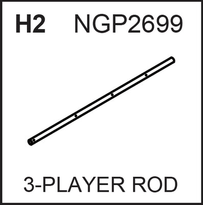 Replacement Part NGP2699 3-Player Rod