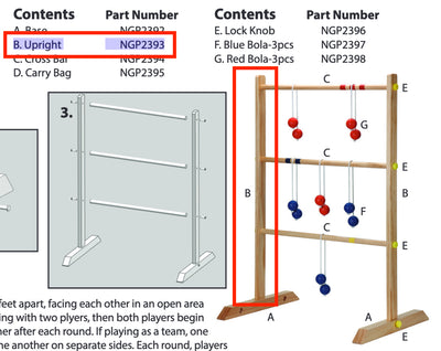 Replacement Part NGP2393 Upright