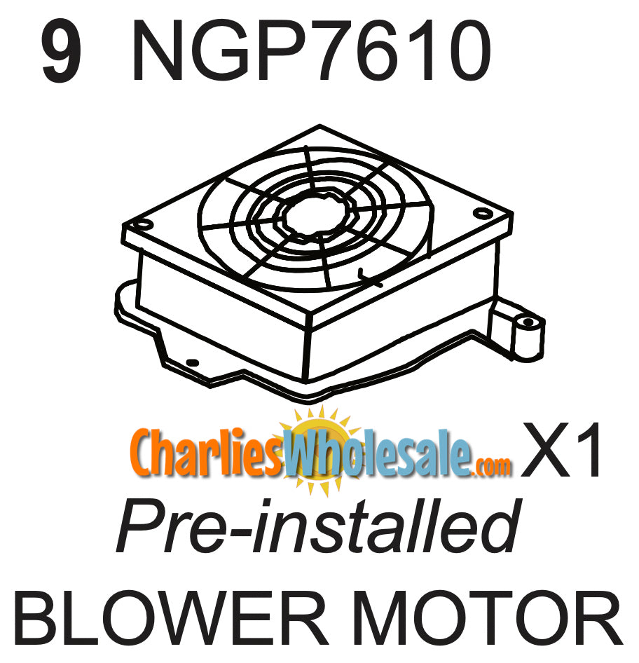 Replacement Part NGP7610 Blower Motor