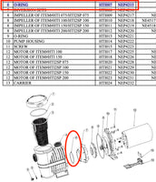 Replacement Part NEP4215 O Ring HTI007