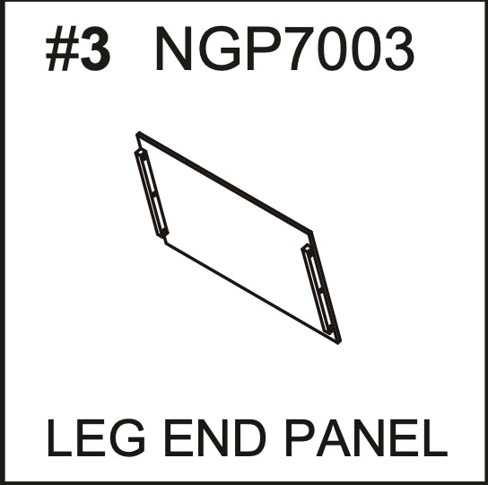 Replacement Part NGP7003 Leg End Panel