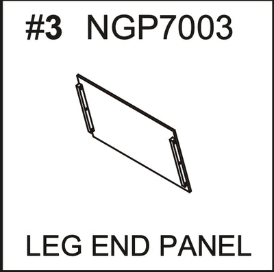 Replacement Part NGP7003 Leg End Panel