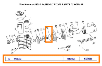Replacement Part NEP4158 O-Ring