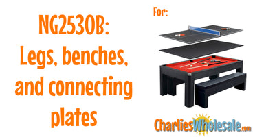 Replacement Part NG2530B Box B: Benches, Legs and Connecting Plates