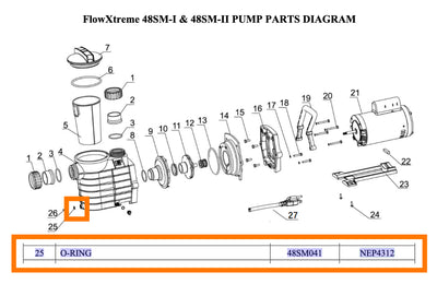 Replacement Part NEP4312 O-Ring