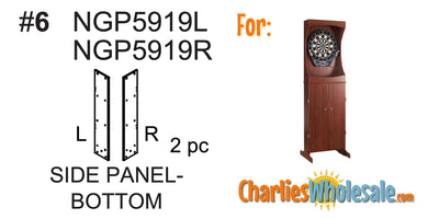 Replacement Parts NGP5919L and NGP5919R Side Bottom Panels