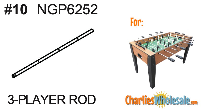 Replacement Part NGP6252 3-Player Rod