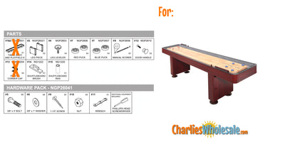 Replacement Part NG1210BW Cherry Legs and Accessories Box