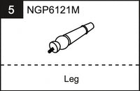 Replacement Part NGP6121M Leg