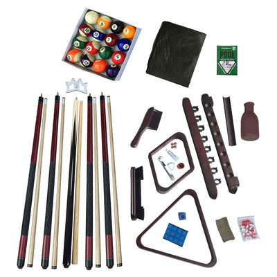 Deluxe Billiards Accessory Play Kit includes Cues, Balls, Racks and More