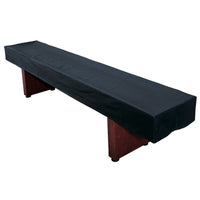 Black Synthetic Leather Shuffleboard Table Cover for 9', 12' and 14' Tables