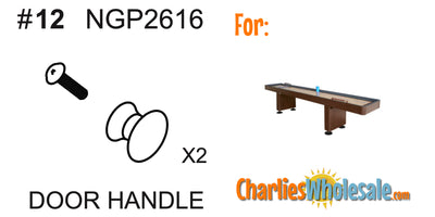 Replacement Part 2 (TWO) NGP2616 Cabinet Door Handles