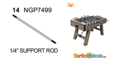 Replacement Part NGP7499 1/4 Inch Support Rod