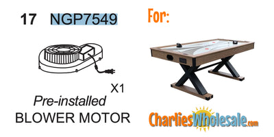 Replacement Part NGP7549 Blower Motor