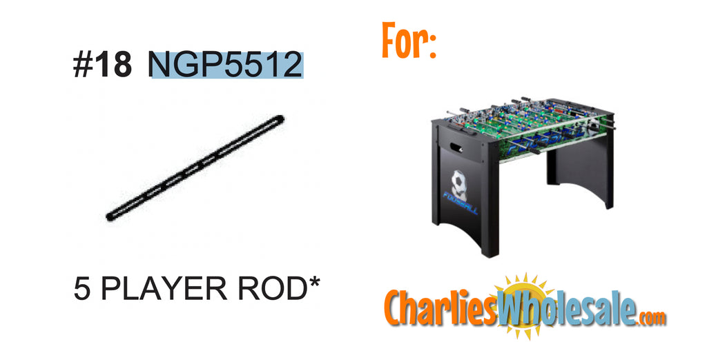 Replacement Part NGP5512 5 Player Rod