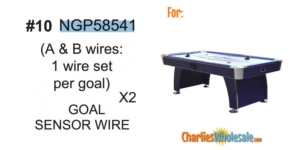 Replacement Part NGP58541 Sensor Wire - 1 Set Per Goal