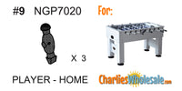 Replacement Part 3 (THREE) NGP7020 Black Home Players