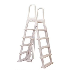 A-Frame Flip Up Resin Above Ground Swimming Pool Safety Ladder