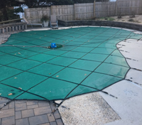 Custom Swimming Pool Winter Safety Cover QUOTE and SAMPLE MATERIALS Mesh & Solid